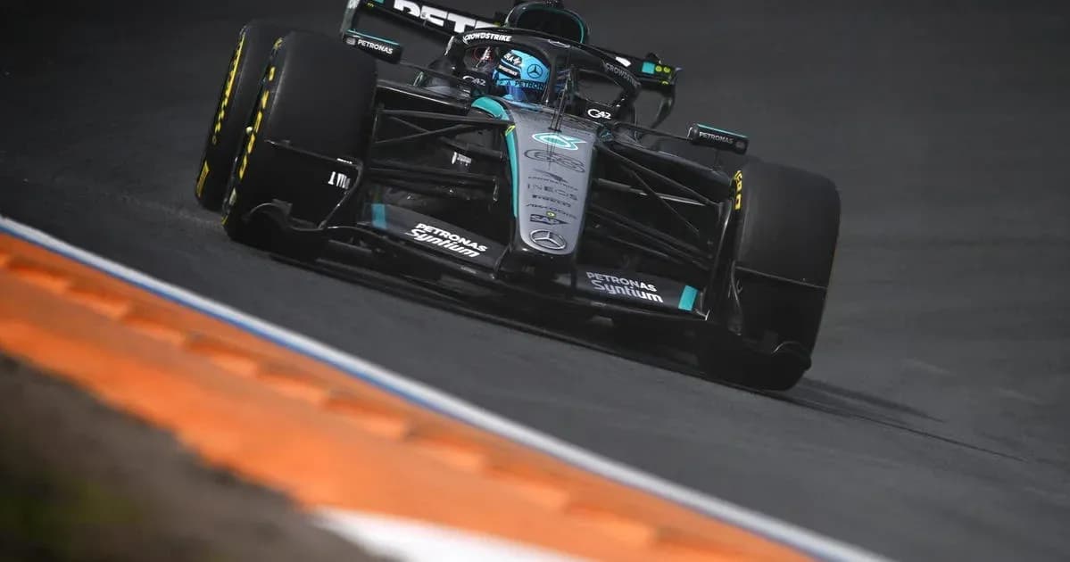 Formula 1 car racing on track during event