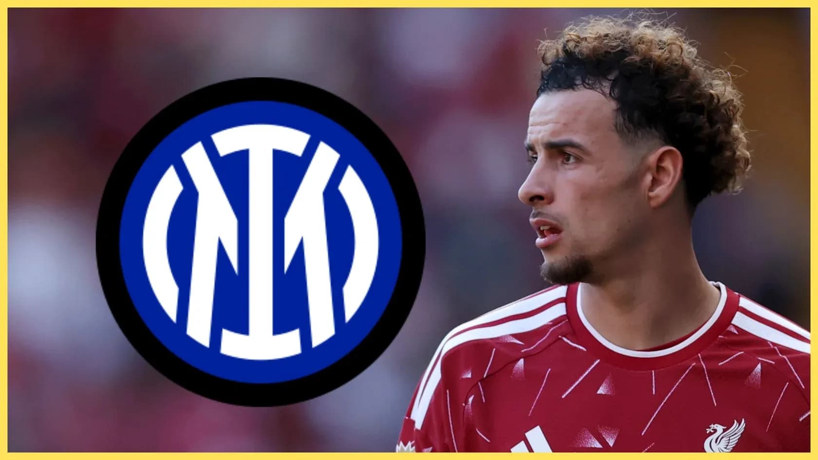 Futbolchi Inter logosi bilan ko'rsatilgan