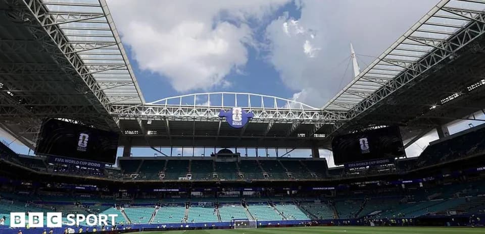 Stadium interior set up for FIFA World Cup 2026