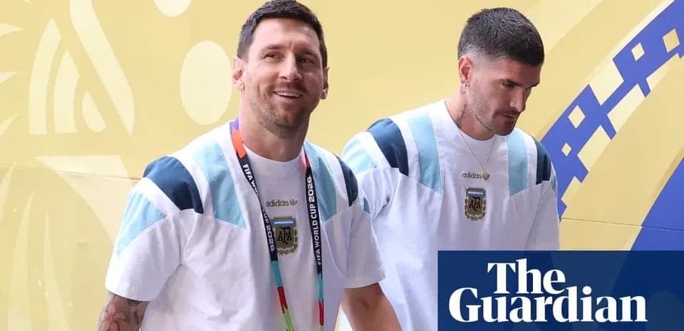 Lionel Messi and teammate arriving at venue