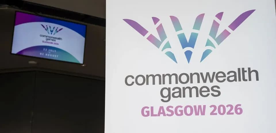 Commonwealth Games Glasgow 2026 promotional display