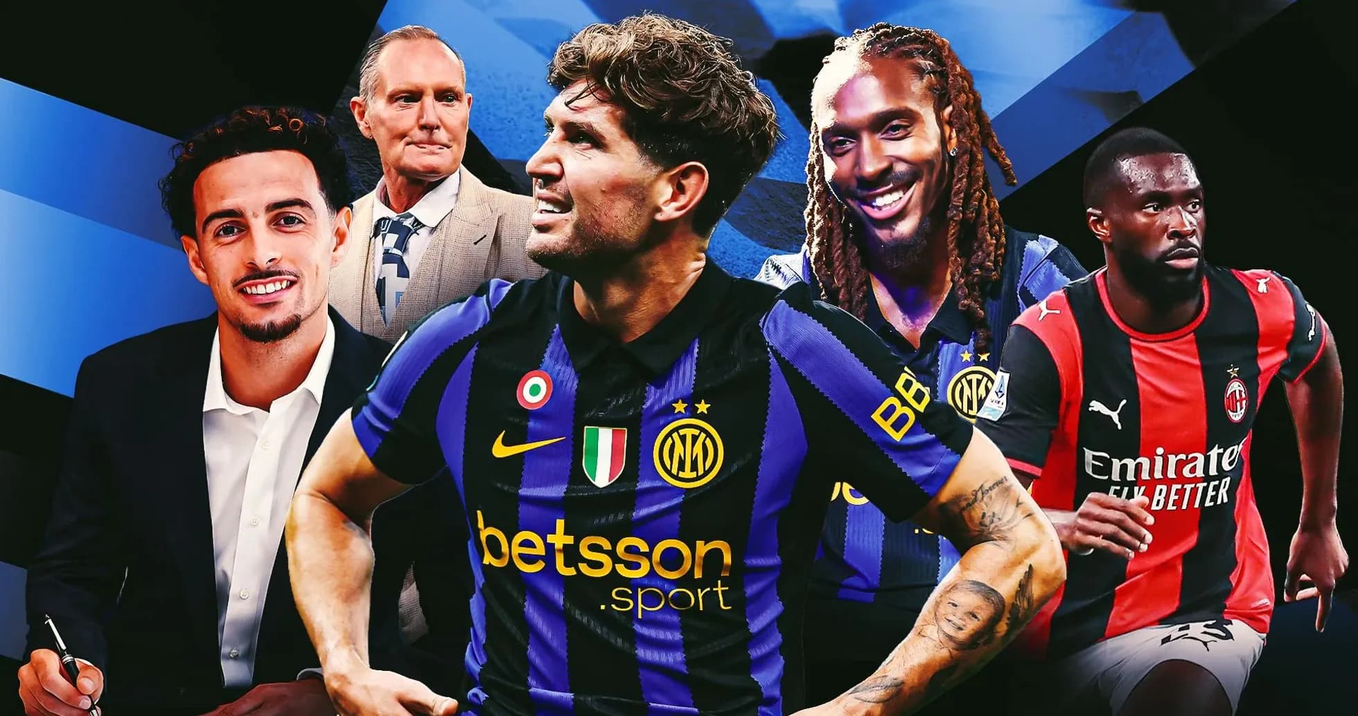 Inter Milan players and staff in promotional image