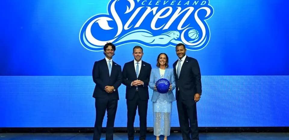 Cleveland Sirens team members at launch event