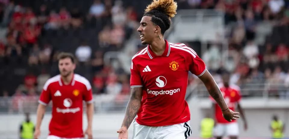 Futbolchi gol urish harakatida, Manchester United formasida