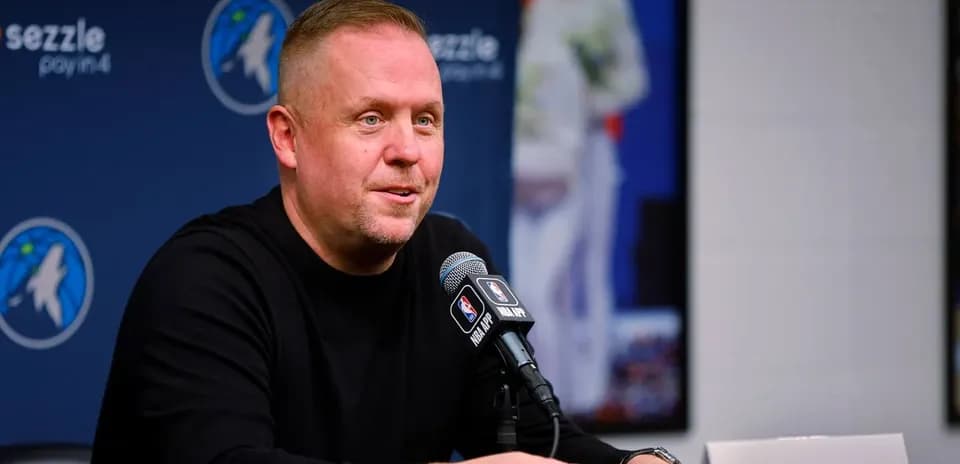 Tim Connelly speaking at a press conference