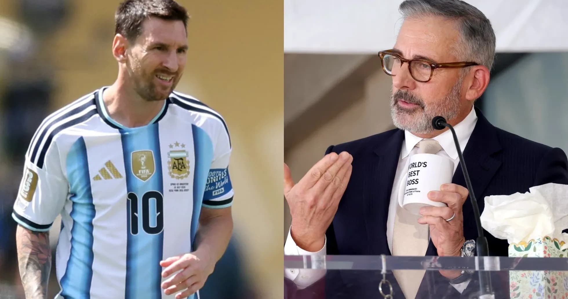 Lionel Messi in Argentina jersey during match