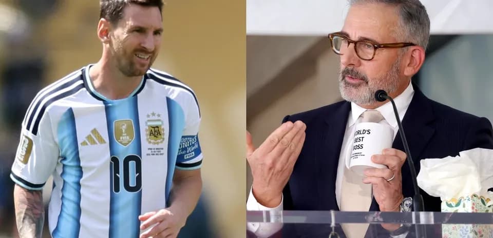 Lionel Messi in Argentina jersey during match