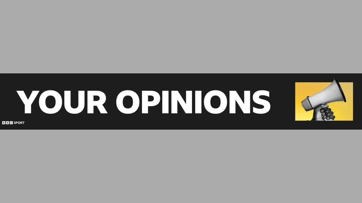 Text banner saying 'YOUR OPINIONS' with megaphone graphic
