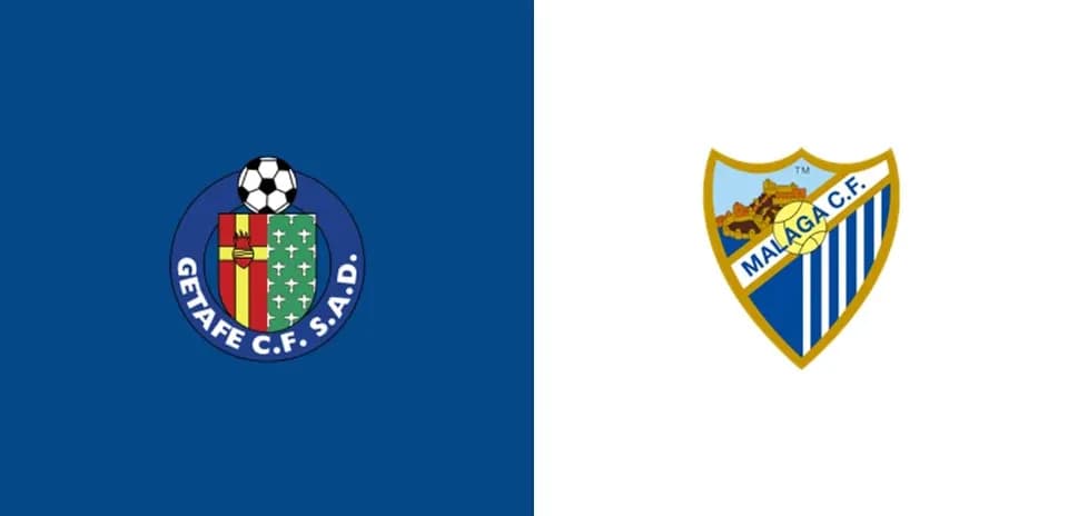 Getafe CF and Malaga CF team logos