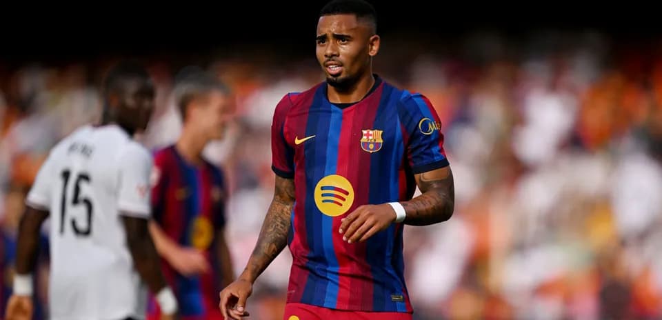 Barcelona player in action during match