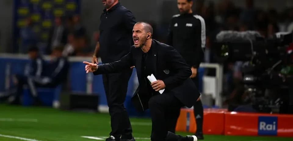 Coaches directing players during a match
