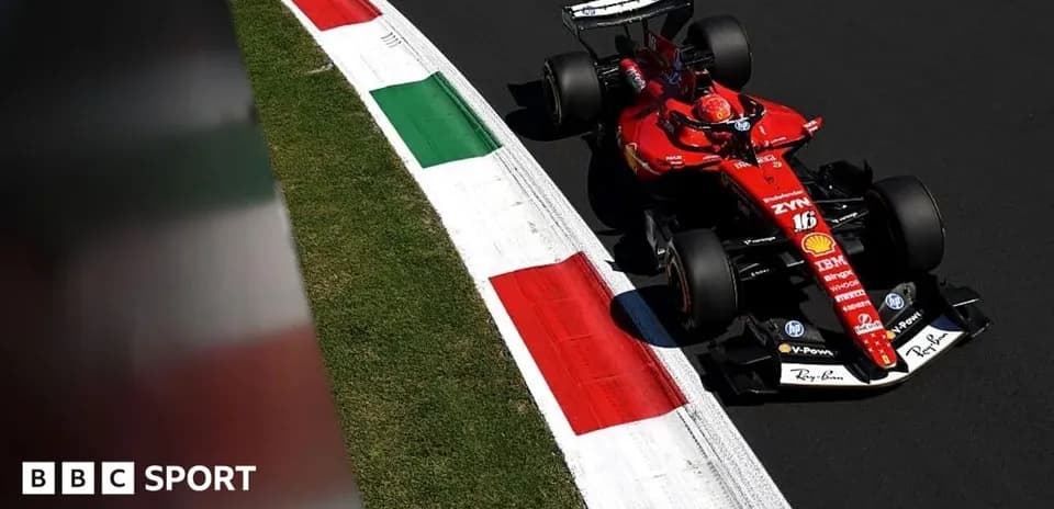 Ferrari Formula 1 car on track during race