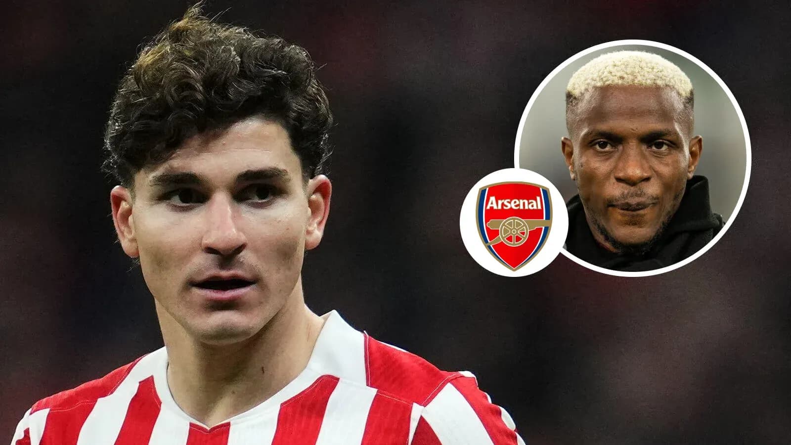 Futbolchi maydonda, Arsenal logotipi bilan