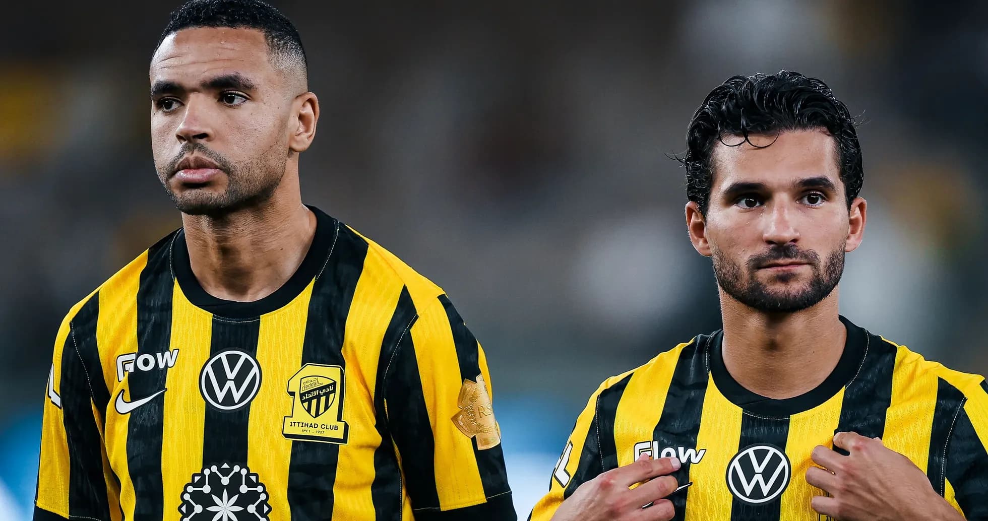 Ittihod klubining futbolchilari o'yin oldidan
