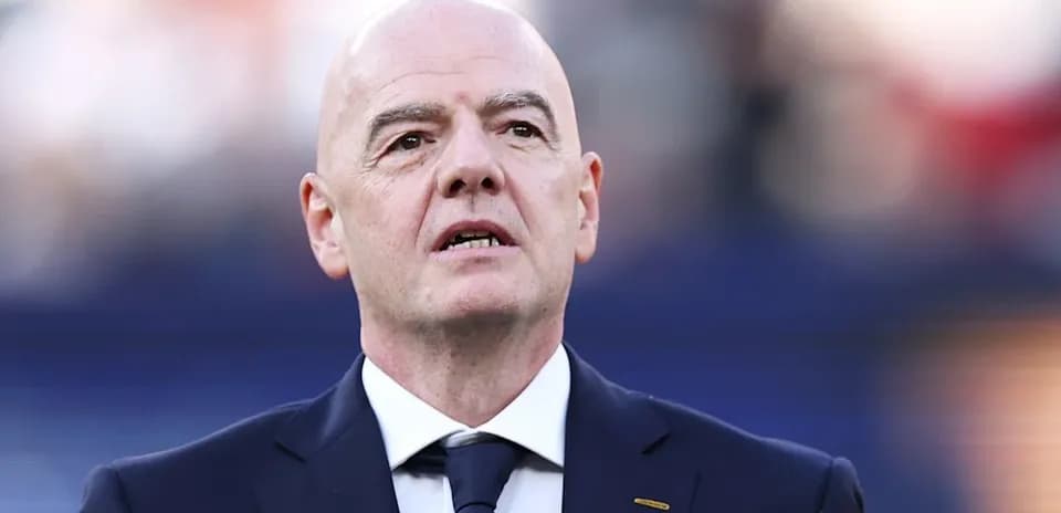 FIFA president speaking at event