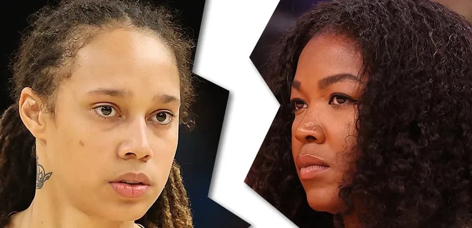 Two women facing each other with serious expressions