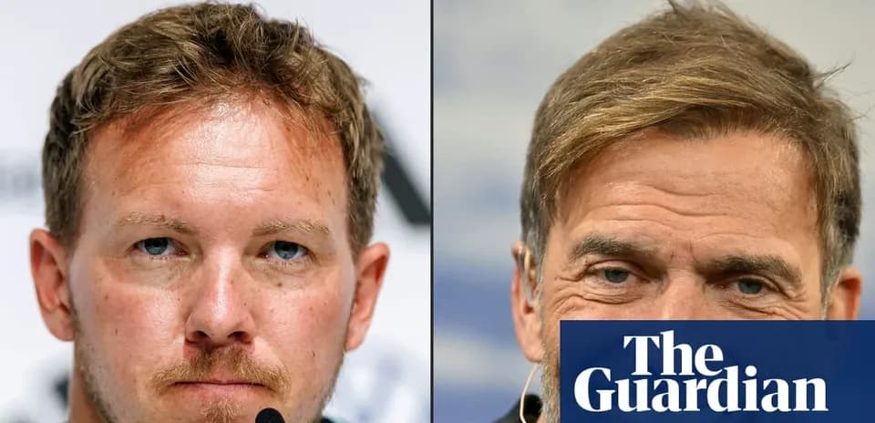 Two men at press conferences facing the camera