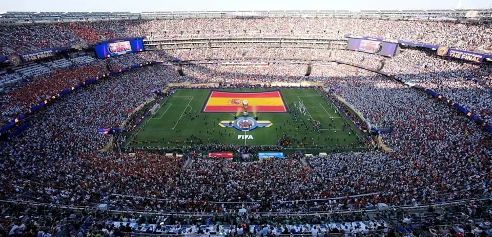 Stadium filled with fans during FIFA World Cup final