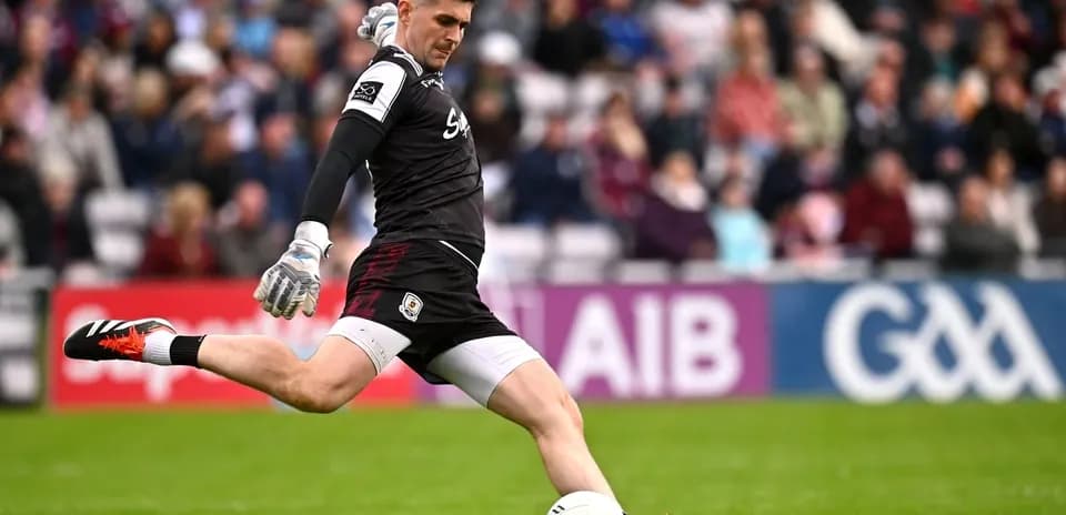 Goalkeeper kicking ball during a match