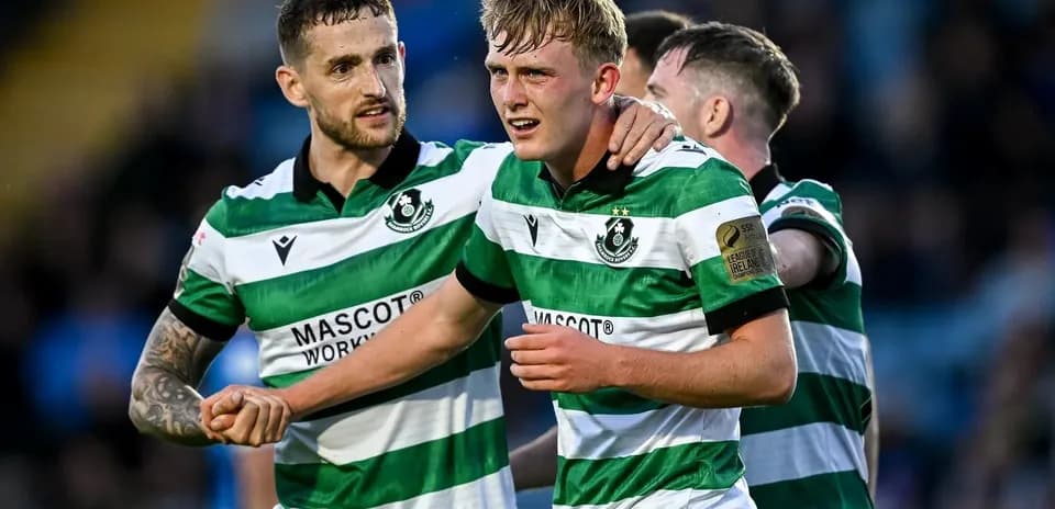 Hibernian players celebrating during a match