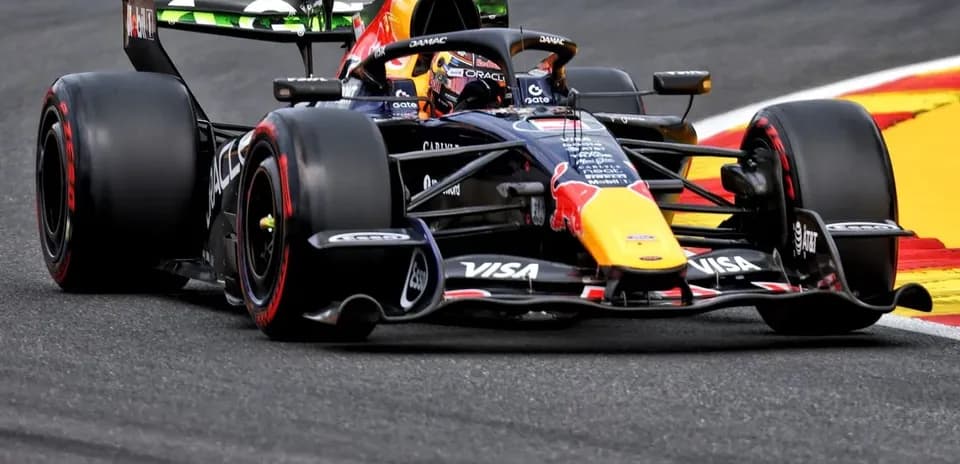 Red Bull Racing car navigating a racetrack