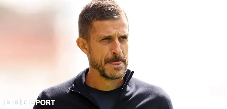 Men's football coach during training session