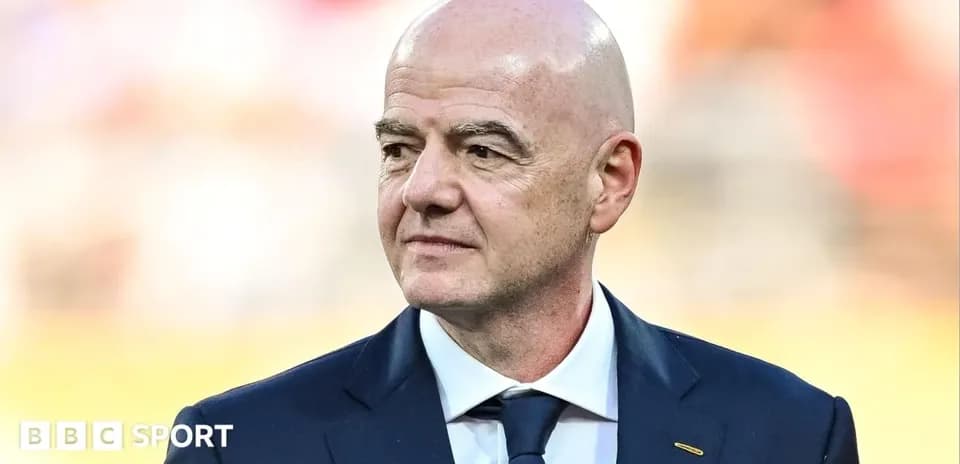 FIFA president attending an event in formal attire