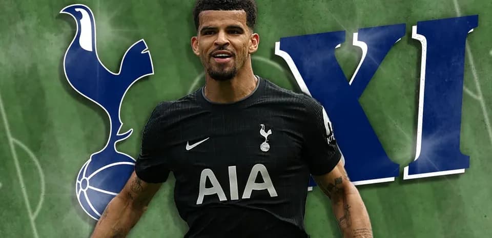 Futbolchi Tottenham formasida, raqami VI ko'rsatilgan