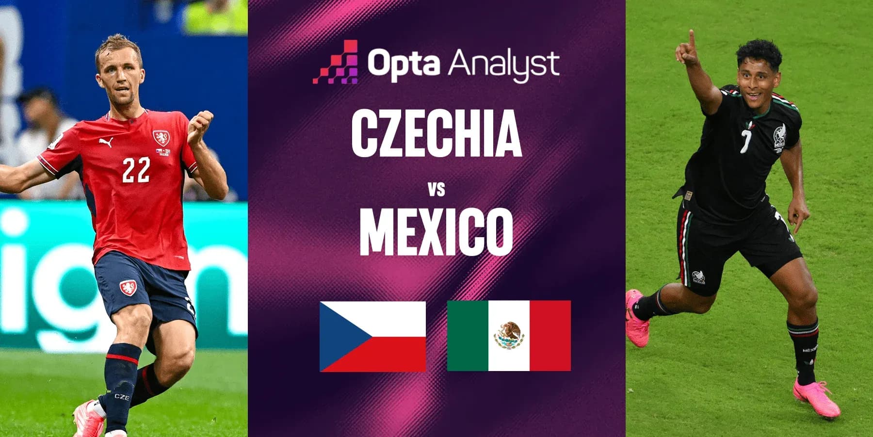 Czechia vs Mexico match preview graphic