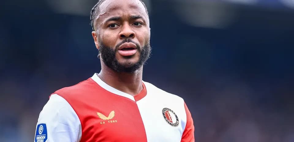 Feyenoord player in home kit during match