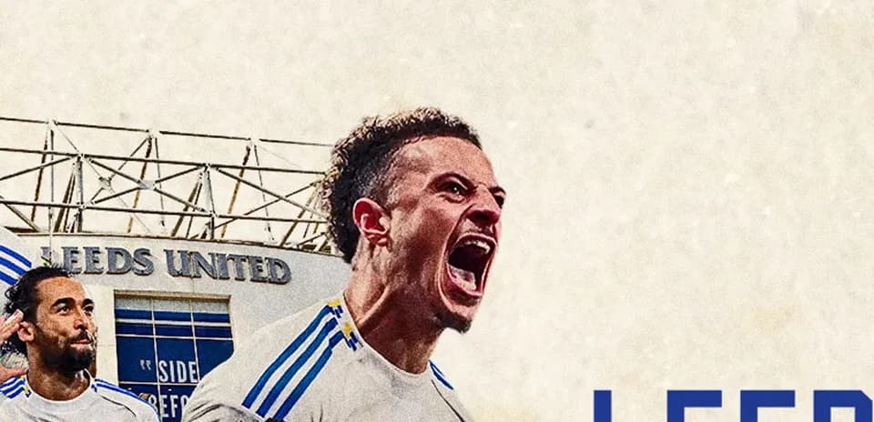 Futbolchi Leeds United klubida qiyshiq yuz ifodasi