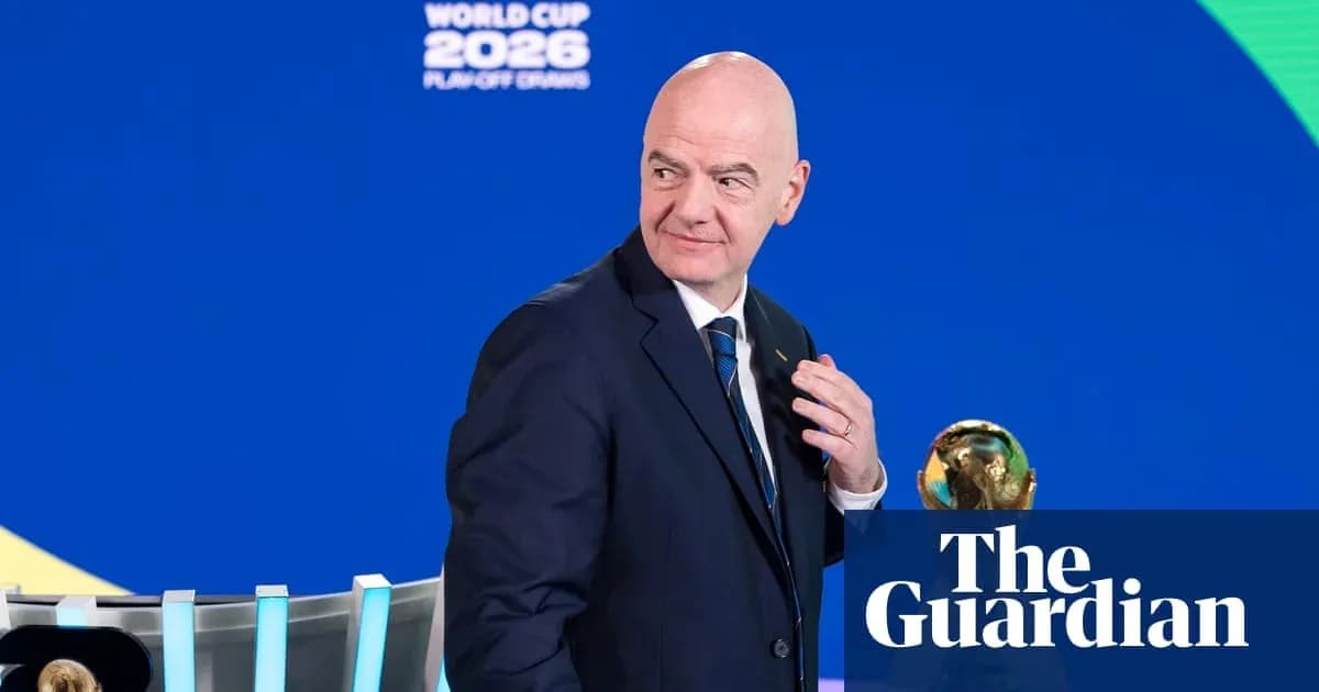 FIFA president at 2026 World Cup playoff draw