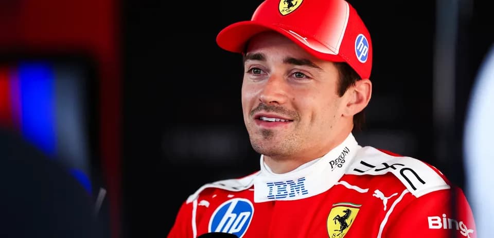 Ferrari driver speaking during press conference