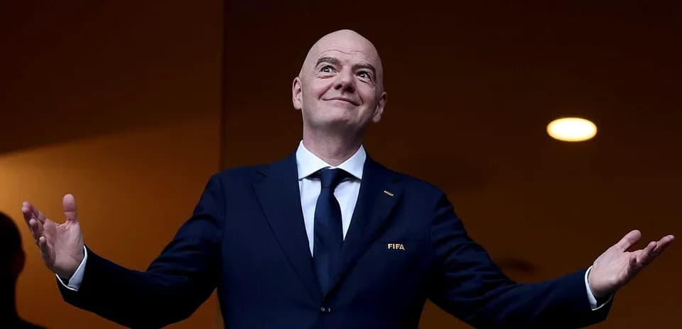 FIFA president speaking at an event
