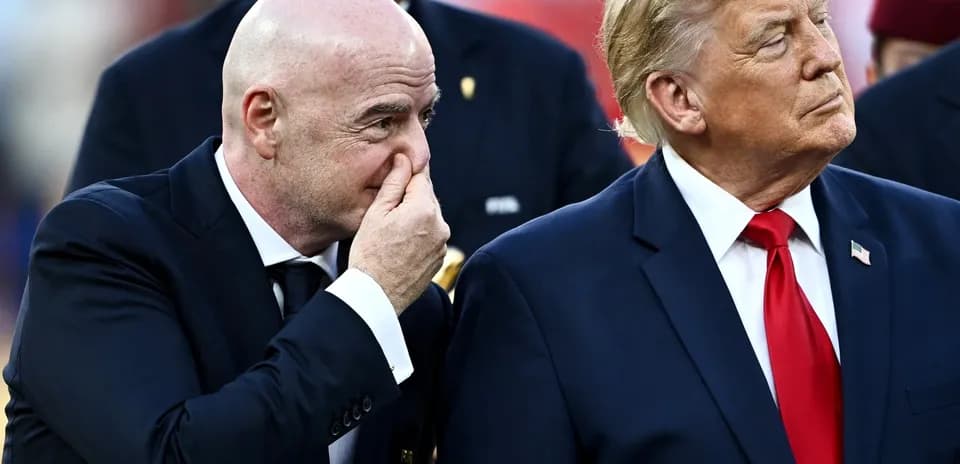 Two men standing together during an event