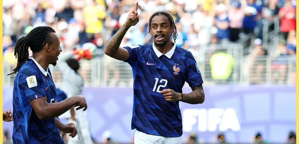 France players celebrating during a match