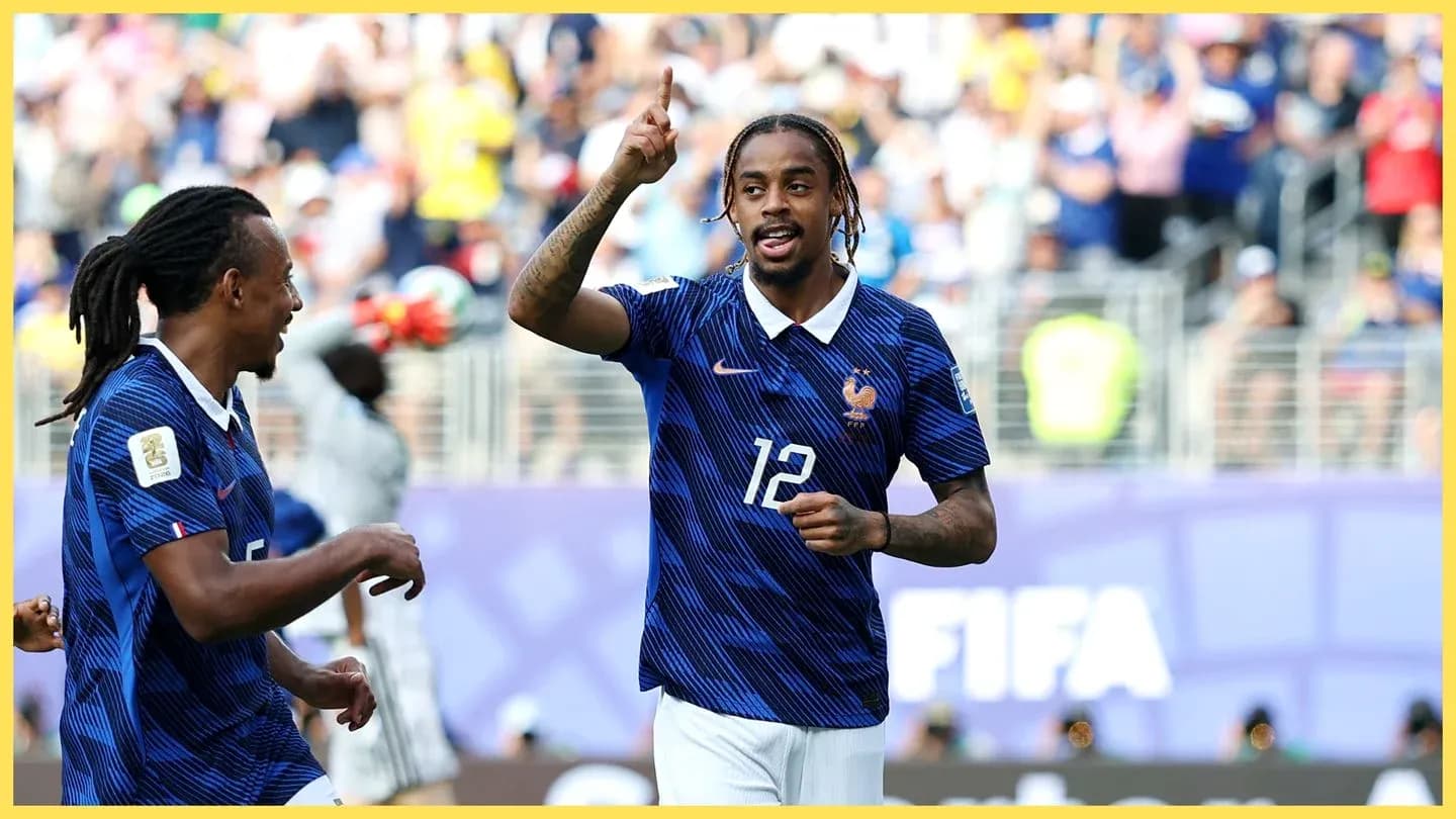 France players celebrating during a match