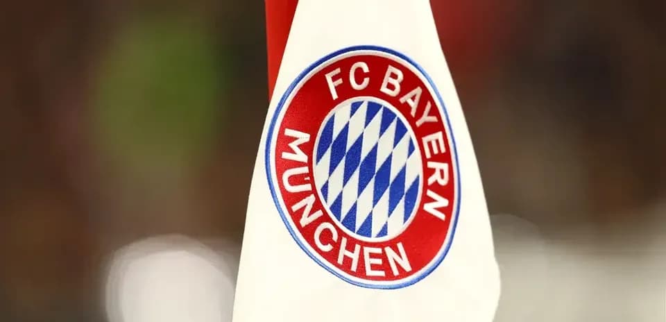FC Bayern München club logo on flag