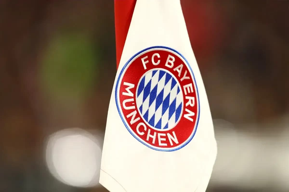 FC Bayern München club logo on flag