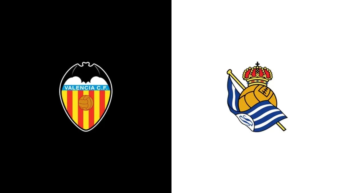 Logotiplar: Valencia CF va Real Sociedad
