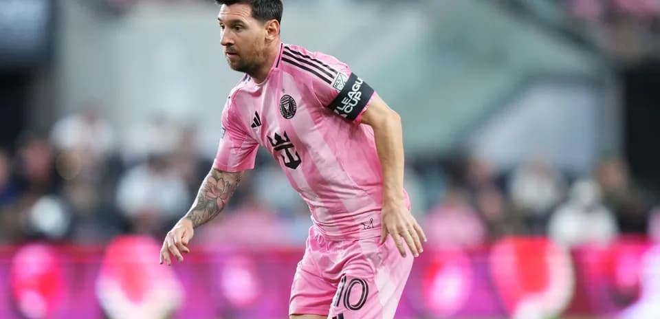 Lionel Messi playing for Inter Miami during match