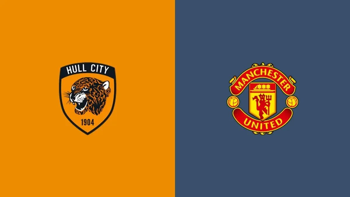 Logos of Hull City and Manchester United