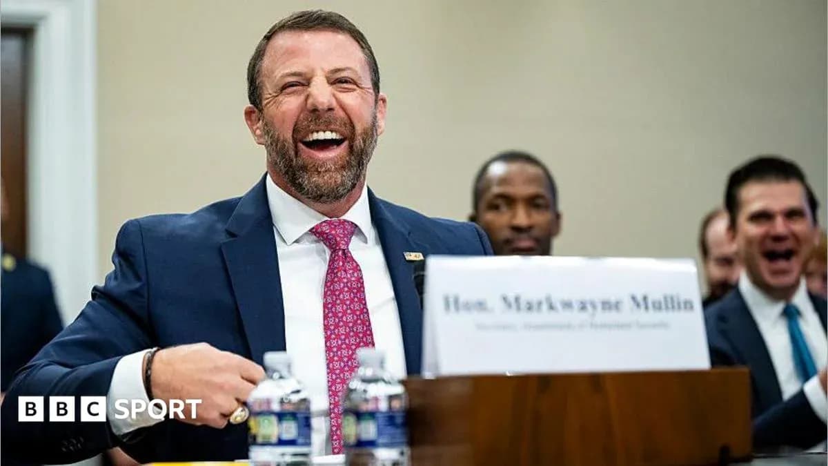 Markwayne Mullin laughing during congressional hearing