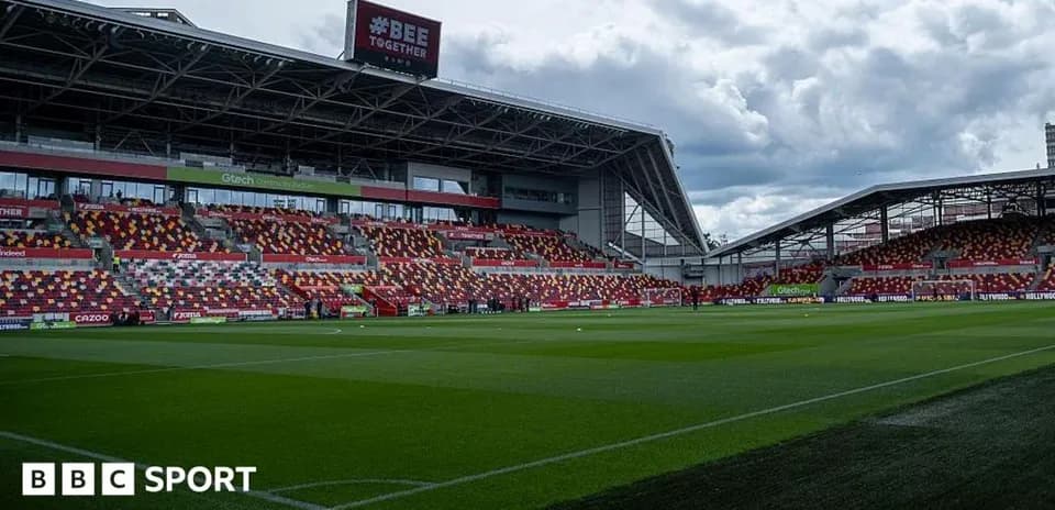 Brentford Community Stadium interior with empty seats