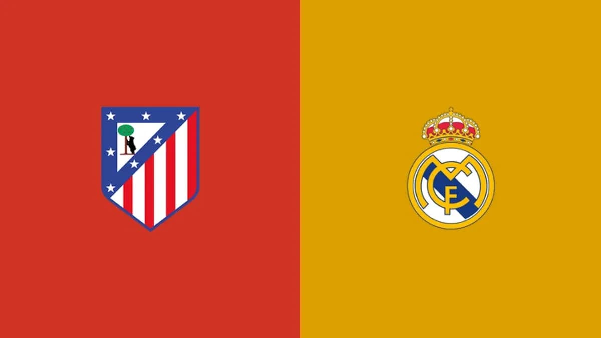 Atletiko Madrid va Real Madrid logotiplari