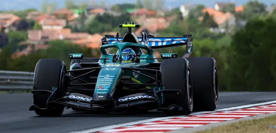 Formula 1 car racing on track during event