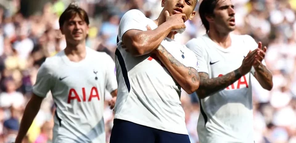 Tottenham players celebrating after a goal scored