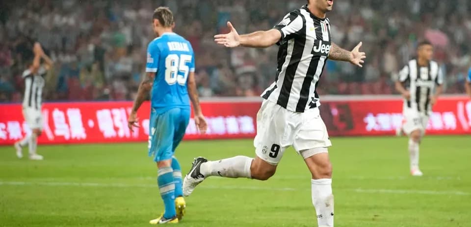 Juventus player celebrating a goal during match