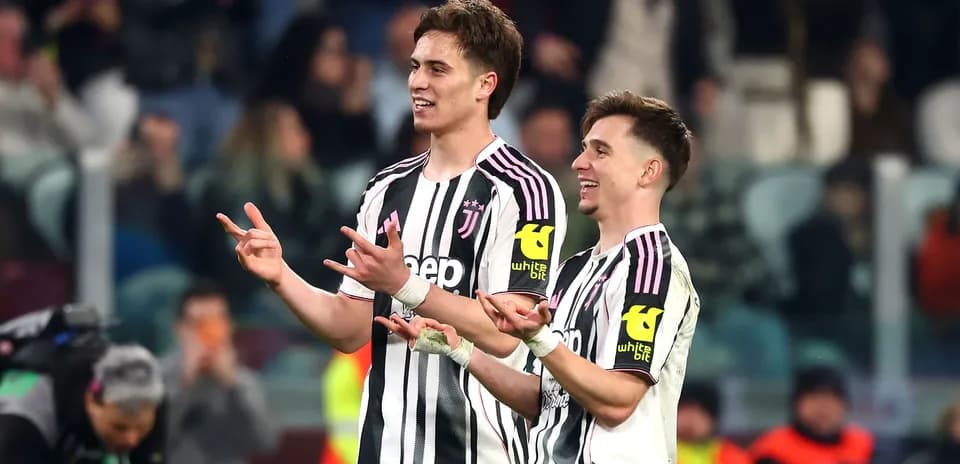 Juventus players celebrating during a match