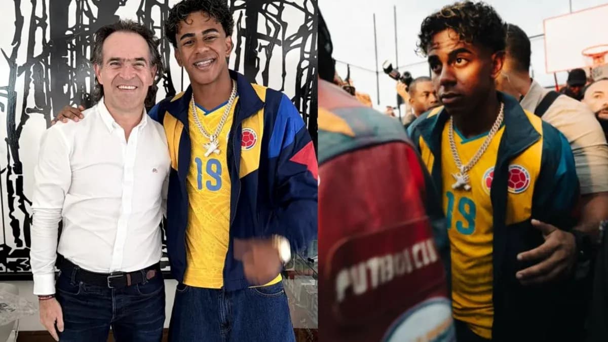 Two men posing together, one wearing sports attire